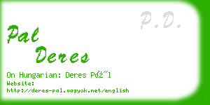 pal deres business card